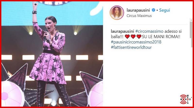 Laura Pausini attacca Beyoncé al Circo Massimo