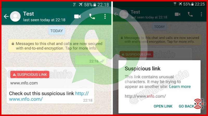 WhatsApp dichiara guerra a link sospetti e spam